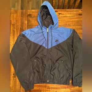 Vintage 1994-1999 Nike Black and Blue Windbreaker Men’s M